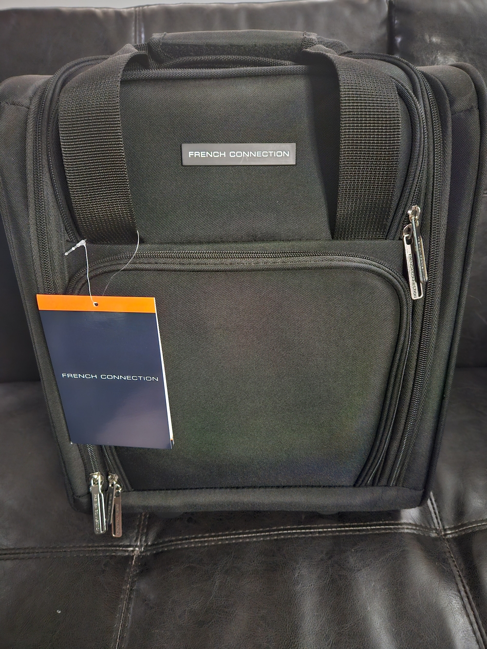 French Connection Black Men's Carry-On Travel Bag